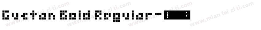 Gustan Bold Regular字体转换